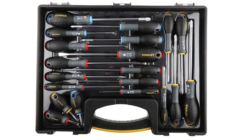 Stanley Tools Phillips Pozidriv Slotted Screwdriver Set 20 Piece