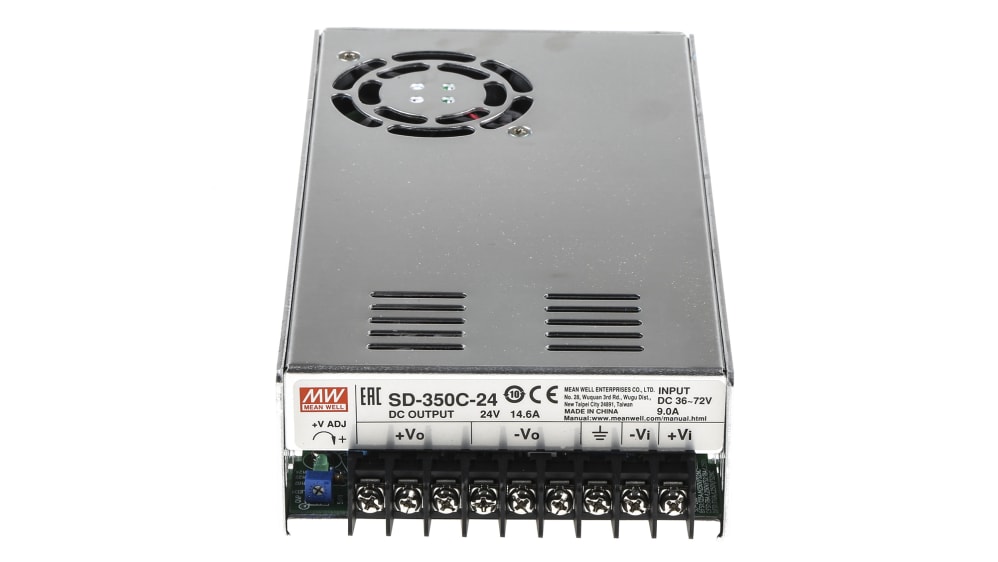 SD-350C-24 | MEAN WELL SD-350 DC/DC Converter, 24V dc/, 72V dc
