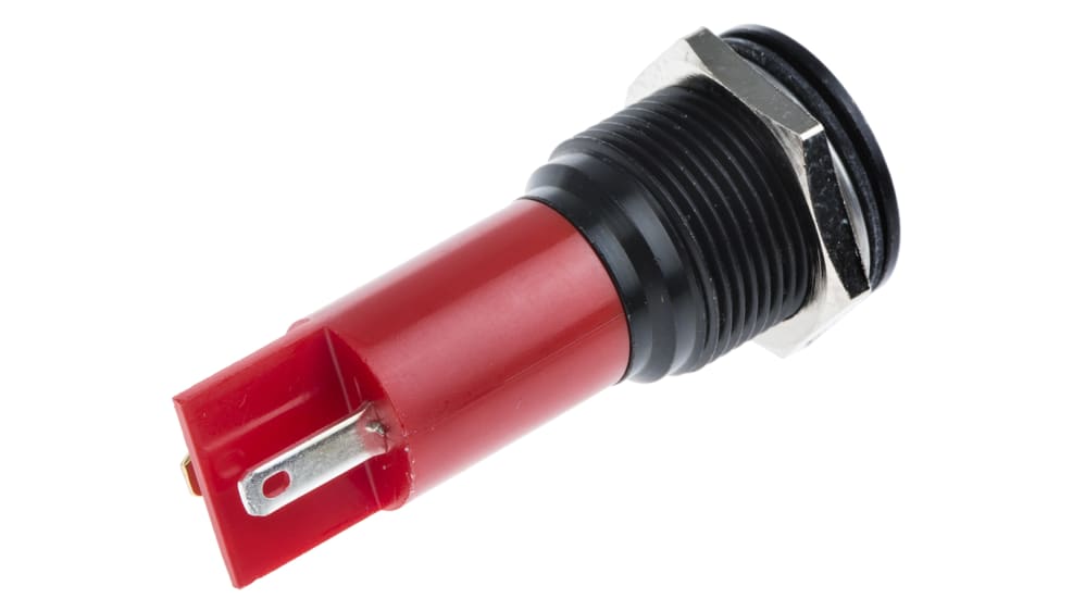 RS PRO パネル取り付けインジケータ, 230 V ac, 115V dc, 赤 はんだ