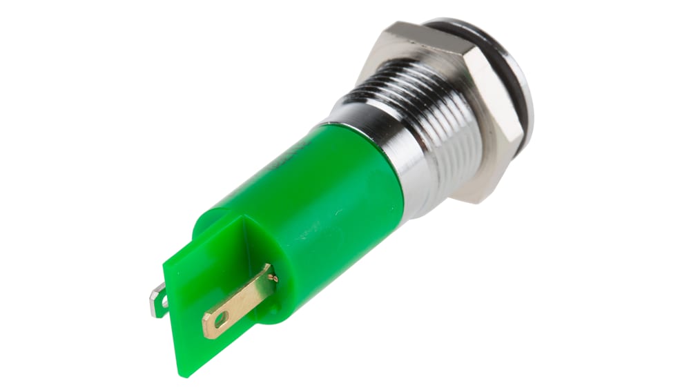RS PRO パイロットランプ, 110V ac, 緑, 実装ホールサイズ:14.5mm | RS