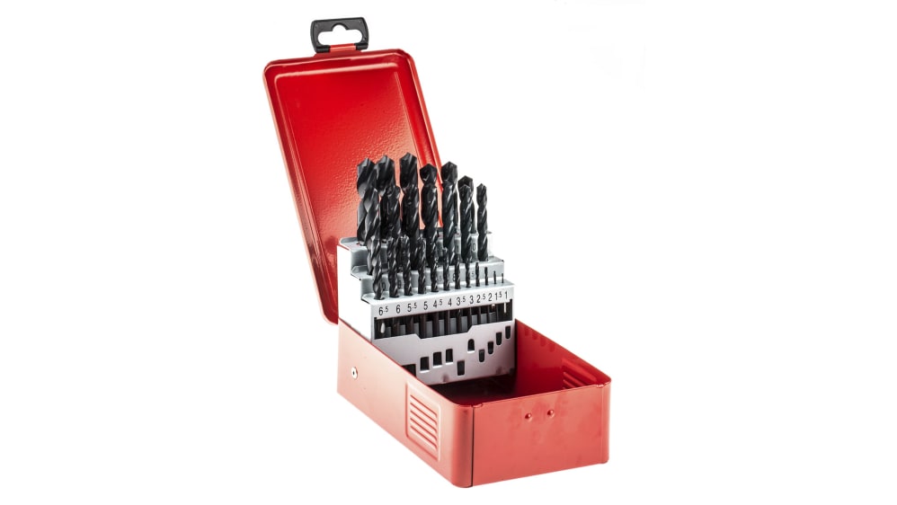 25-teiliger HSS-Bohrersatz – Größen 1–13 Mm In 0,5-mm-Schritten Für Präzise Bohrungen