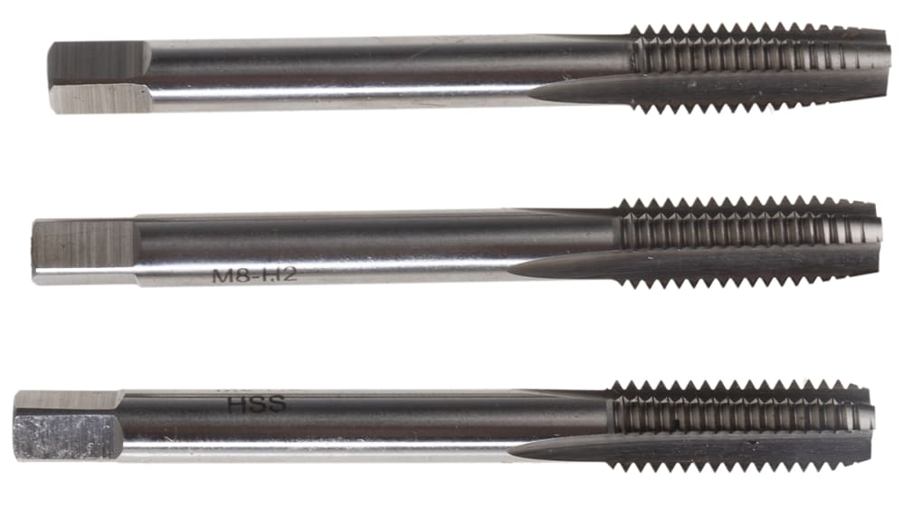RS PRO タップセット, M8, HSS メートル ハンドタップ | RS