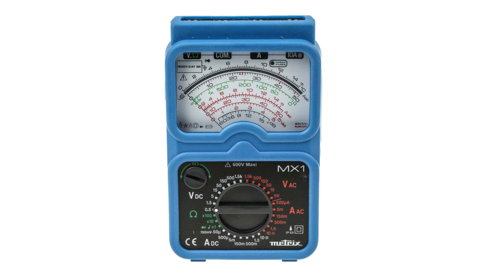 MX1  Metrix MX 1 Handheld Analogue Multimeter, 10A ac Max, 10A dc