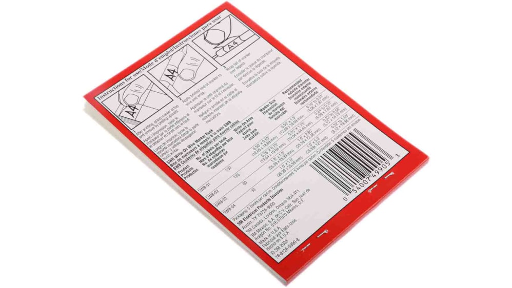 Mini Attache-câbles En Scratch Blanc Avec étiquette Blanc/10 Pcs. - MAX HAURI AG