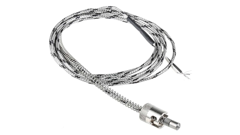 Termopar tipo J RS PRO, Ø x 170mm, temp. máx +350°C, cable de 2m, conexión Cable |