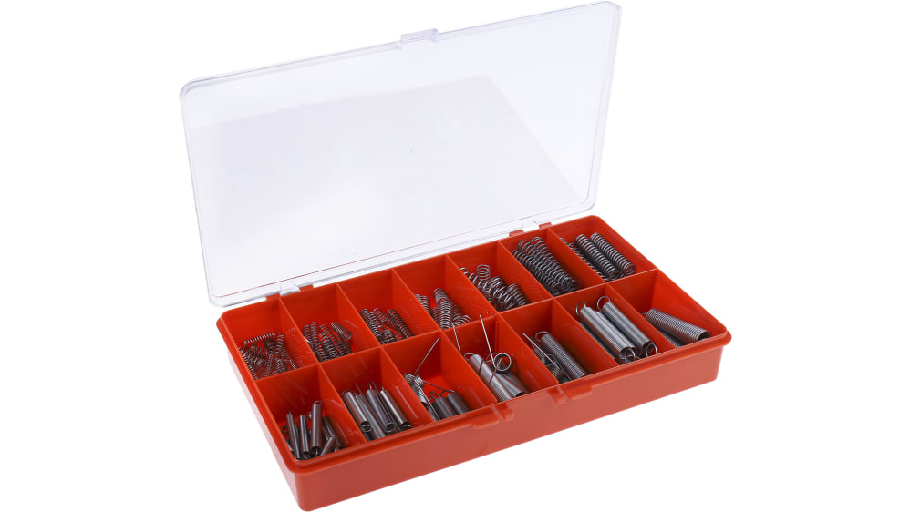 200 pezzi/set 20 misure kit assortimento molle di compressione ed estensione in acciaio al carbonio con scatola | Leroy Merlin