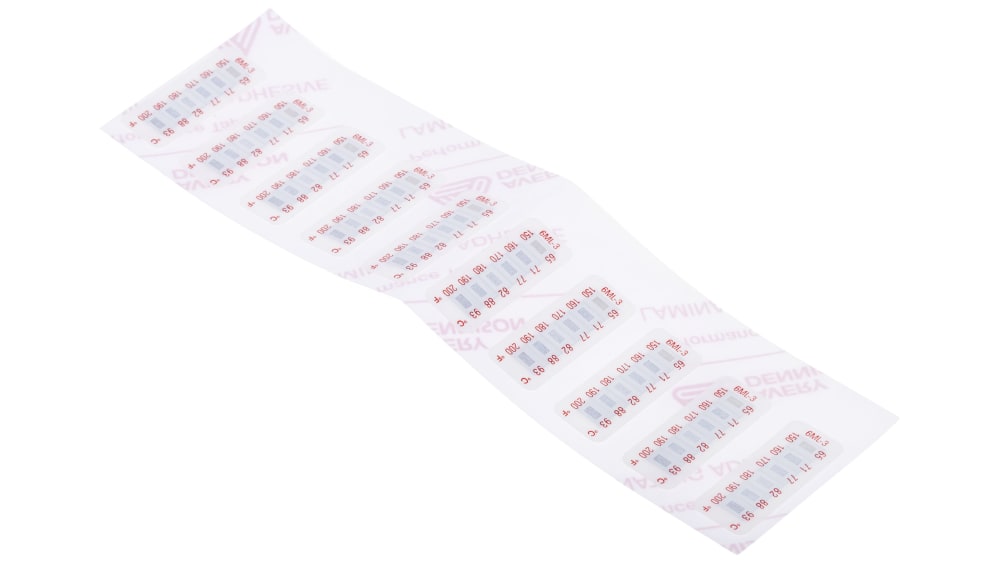 RS PRO Non-Reversible Temperature Sensitive Label, 65°C to