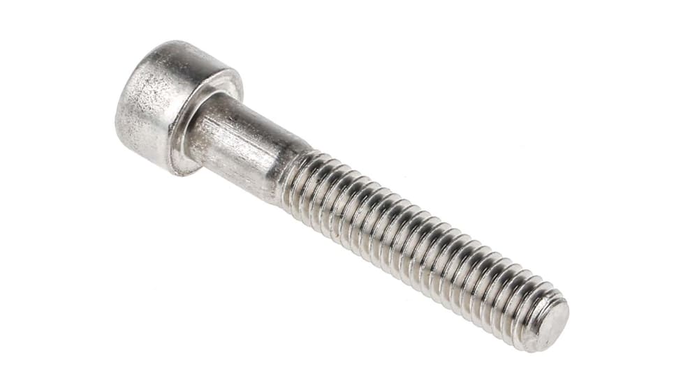 RS PRO 六角穴付ボルト プレーン M6 ステンレス鋼, M6 x 35 mm 六角穴 | RS