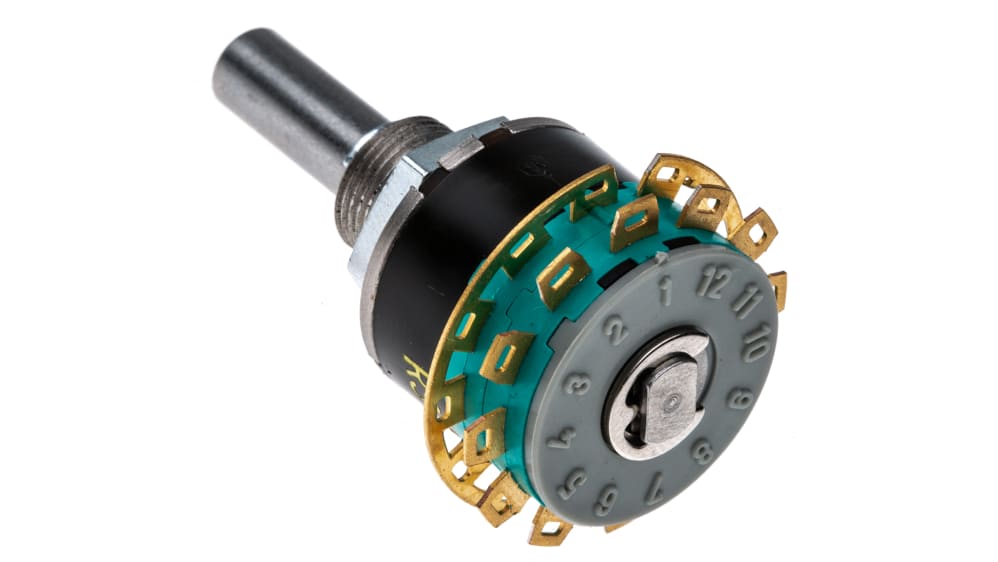 105ブレインタートル 500400-000-000-000 | NSF ロータリスイッチ 6極, DP6T, 125V ac