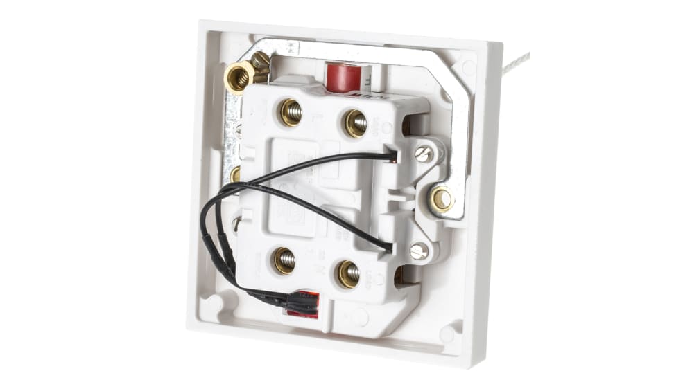 installation interrupteur à tirette avec cordon, 2 A,250 V 2-loch-platte