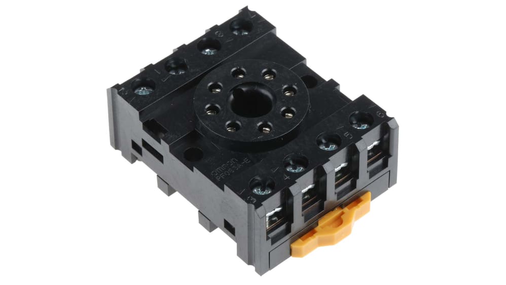 Base Zoccolo Relè 8 Pin DTF08A - 2 Pezzi, Per Montaggio Su Guida DIN, Compatibile Con Relè JQX-13F, LY2N-J, HH62P, 35 Mm