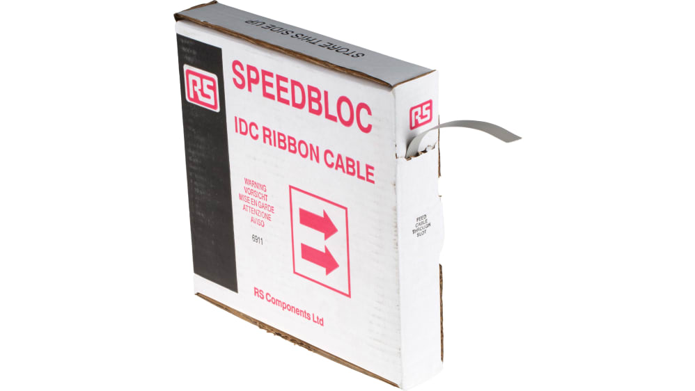 リボンカラーケーブル 40芯 50m サイズAWG-28 10m単位で切売します