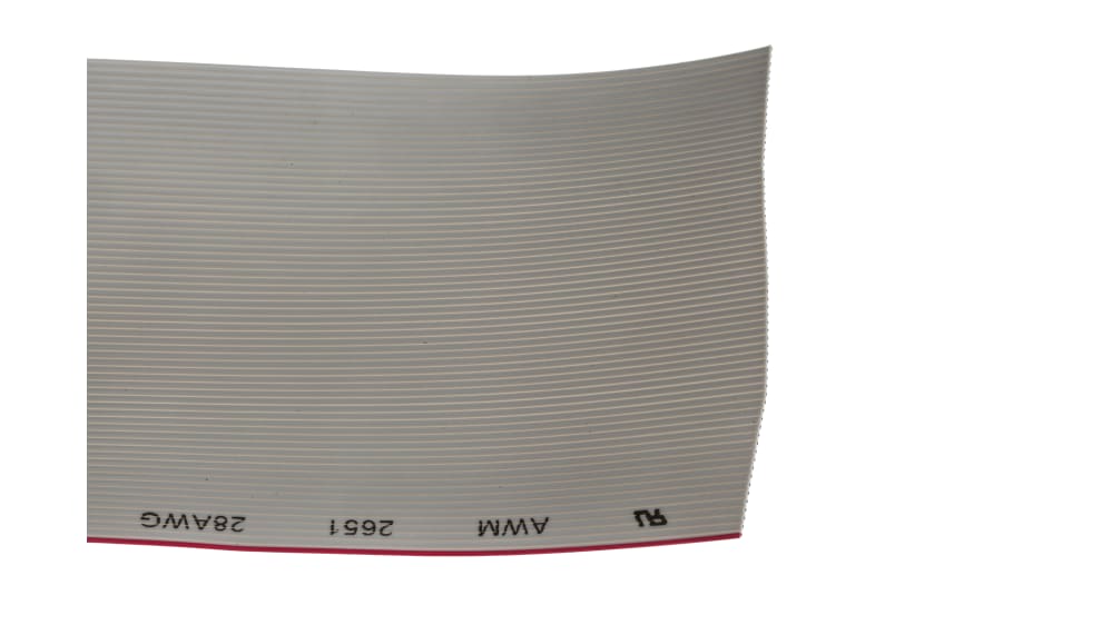 Câble Ruban Plat RS PRO 40 Voies - 1 Mètre - 28 AWG - Pour Connexions électroniques