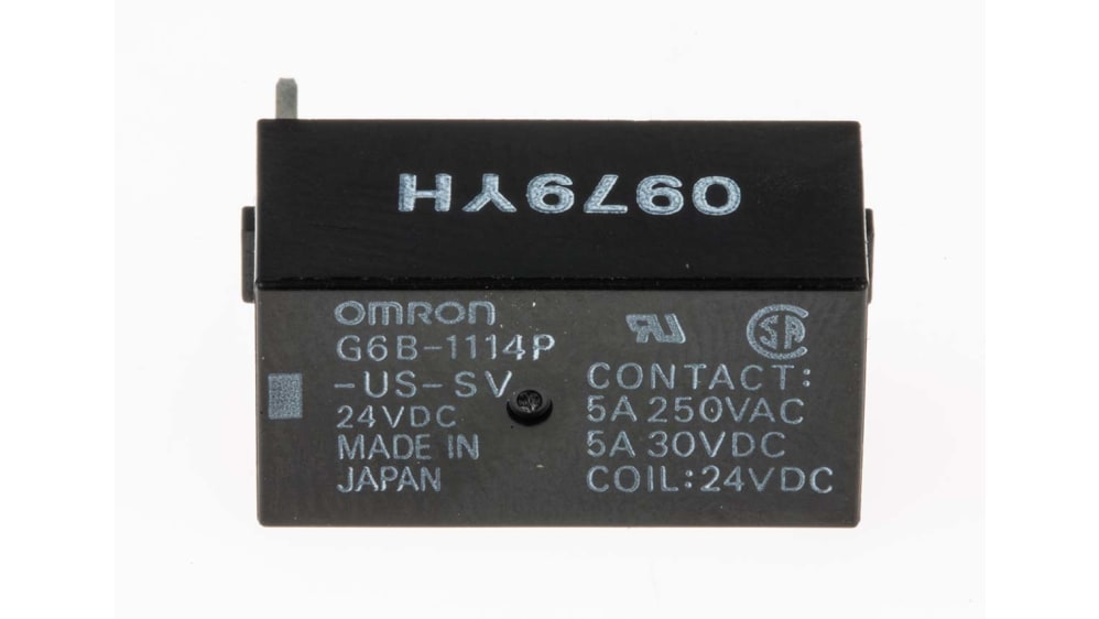 G6B 2014P US DC5 OMRON / PARTNER STOCK, Relè di potenza, DPST NC