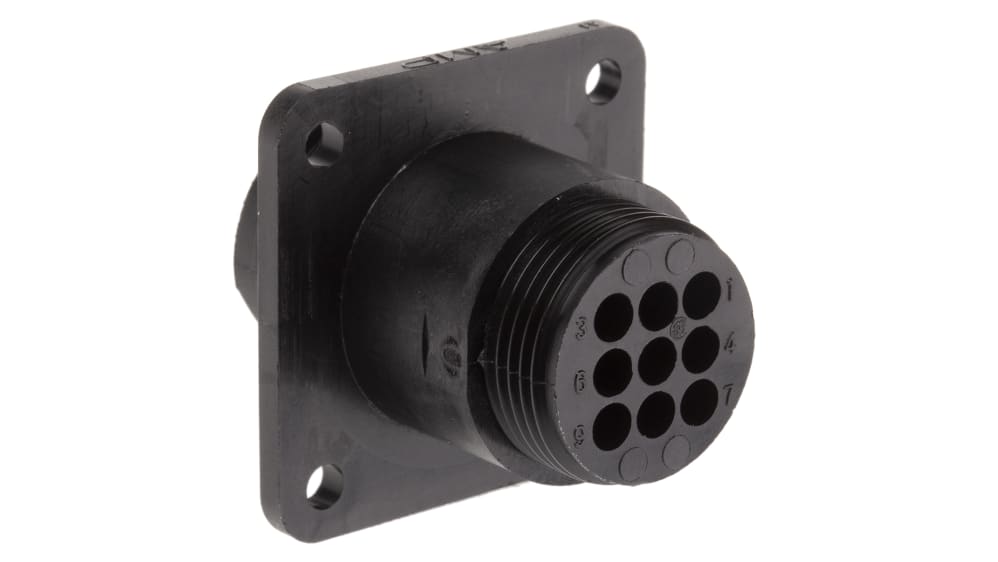 206705-1 | TE Connectivity オス 丸型コネクタ, 9極, スタンダード