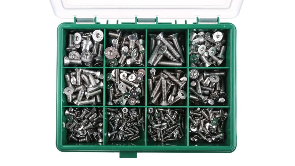 sss　10枚セット RS PRO Stainless Steel 410 Piece Hex Socket Drive Screw/Bolt Kit | RS