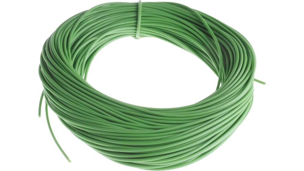 RS PRO PVC Green Cable Sleeve, 2mm Diameter, 50m Length