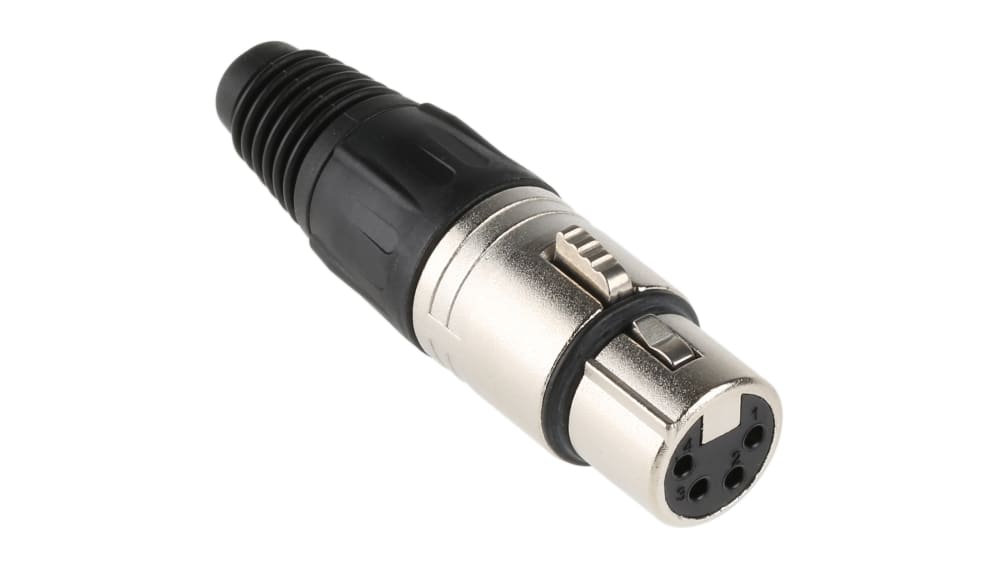 NC4FX | Neutrik Cable Mount XLR Connector, Female, 50 V, 4 Way