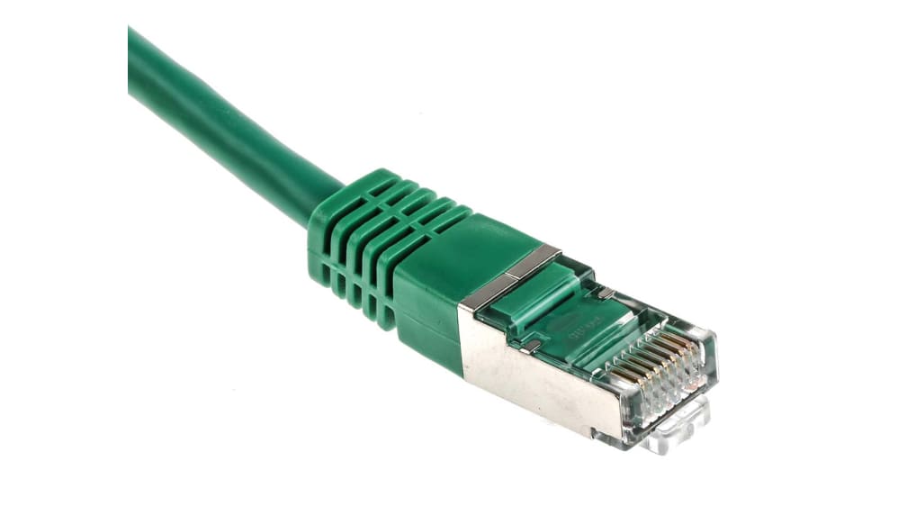 Onkel eller Mister Samlet forestille RS PRO Ethernet-kabel Cat6, Grøn PVC kappe, 1m | RS