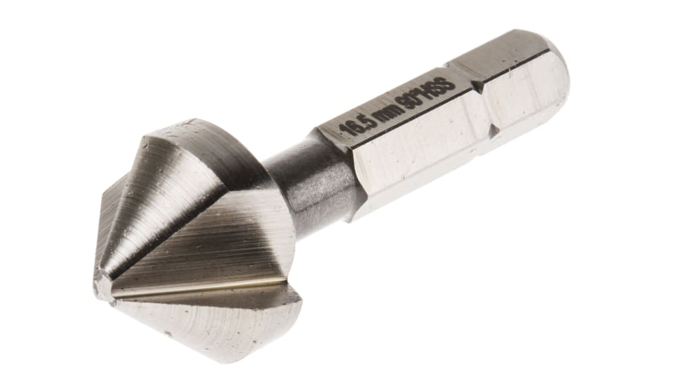 RS PRO ドリルビット HSS 全長40 mm 90° ヘッド径16.5mm, 3