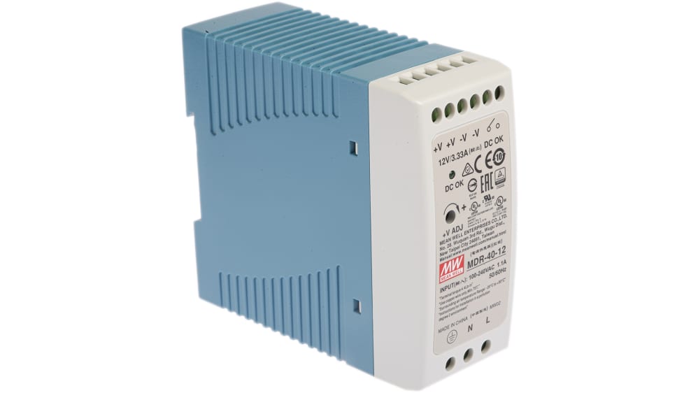 Mean Well MDR Switch Mode DIN Rail Power Supply 85 → 264V ac