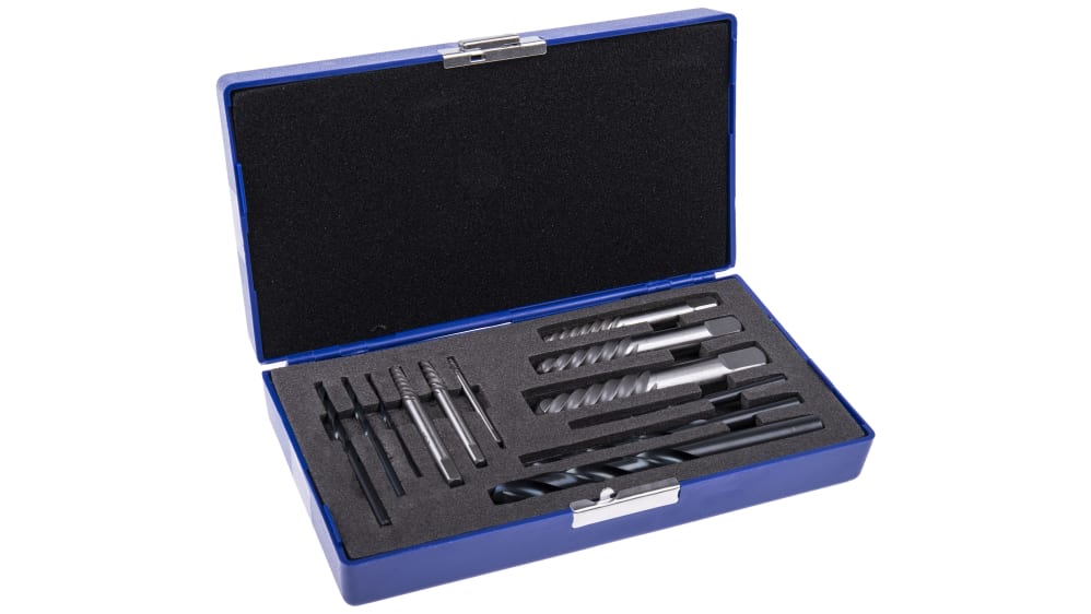 Set di estrattori di viti RS PRO, 12 pezzi, in HSS Codice RS: 446-863