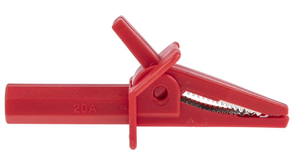 Pince Alligator pour Batterie - 20A, Rouge