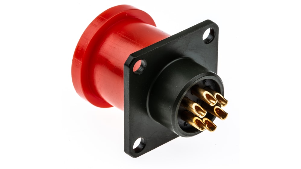 62GB-12E10-06PN | Amphenol Limited, 62GB 6 Way Box Mount MIL Spec  