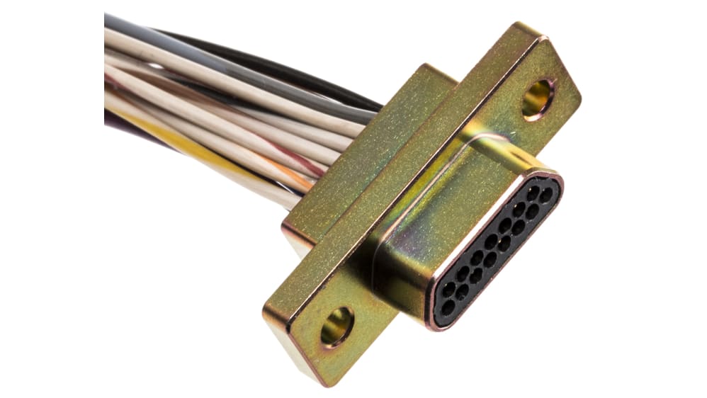 RS PRO 15 Way Straight Panel Mount D-Sub Connector Male | RS