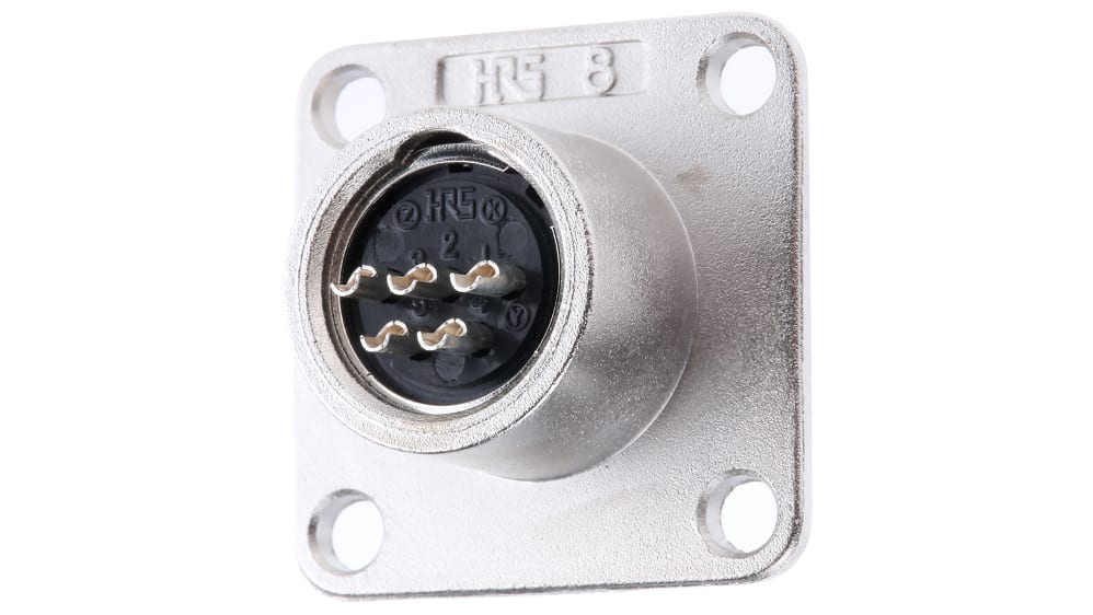 JR13RK-5P | ヒロセ電機 オス 丸型コネクタ, 5極, パネル JR13RK-5P | ヒロセ電機 オス 丸型コネクタ, 5極, パネル