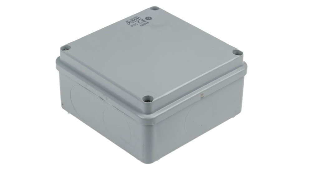 00846 M008460000 | ABB Grey Thermoplastic Junction Box, IP65 00846 M008460000 | ABB Grey Thermoplastic Junction Box, IP65