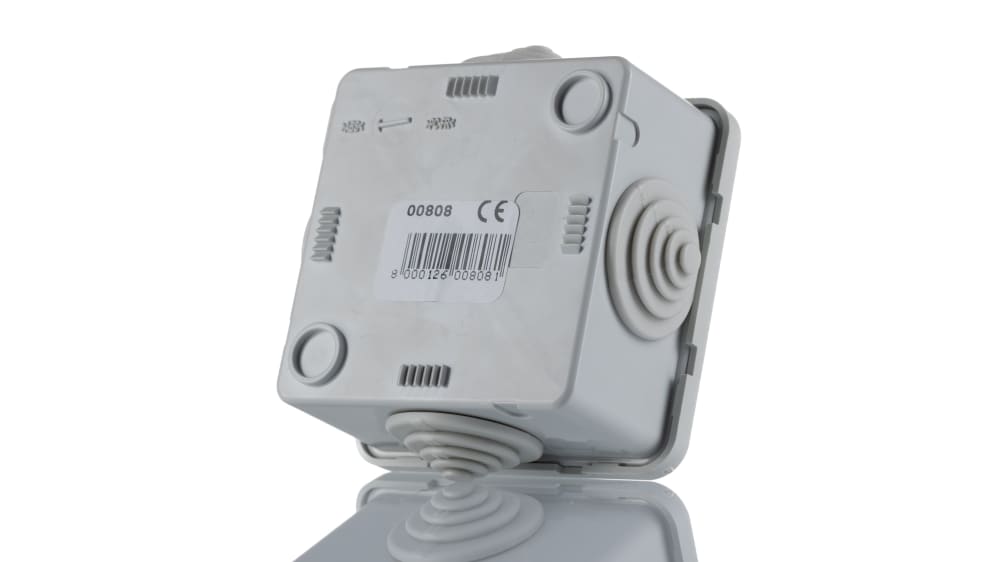 ABB Grey Thermoplastic Junction Box, IP44, 75 x 75 x 48mm