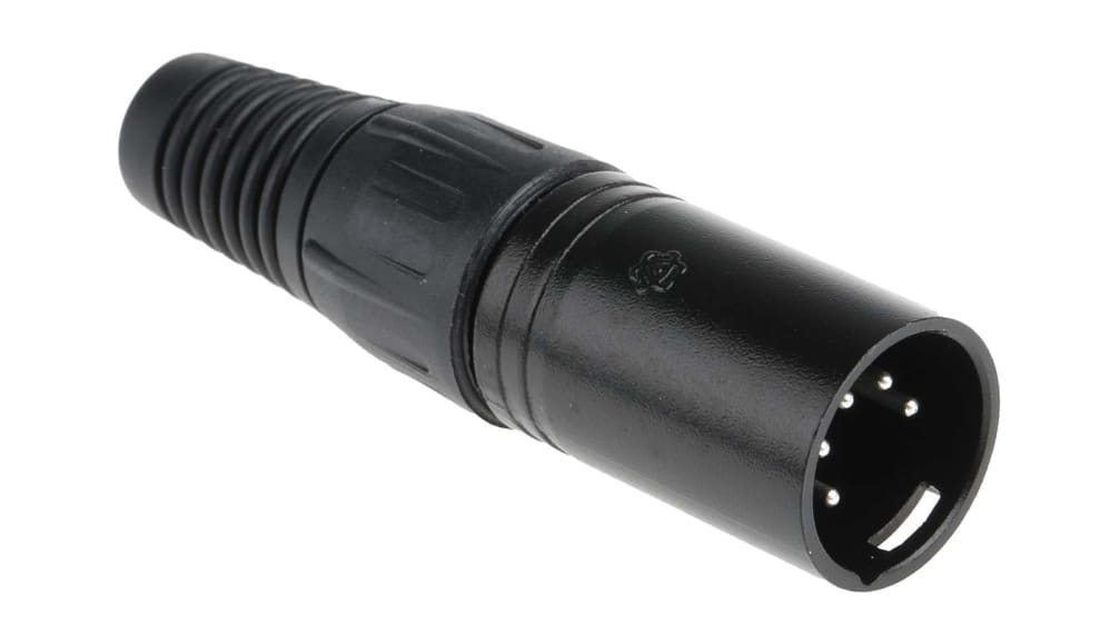 RS PRO XLRコネクタ 5極 ペンタイプナイフ ケーブル オス 250V ac 銀
