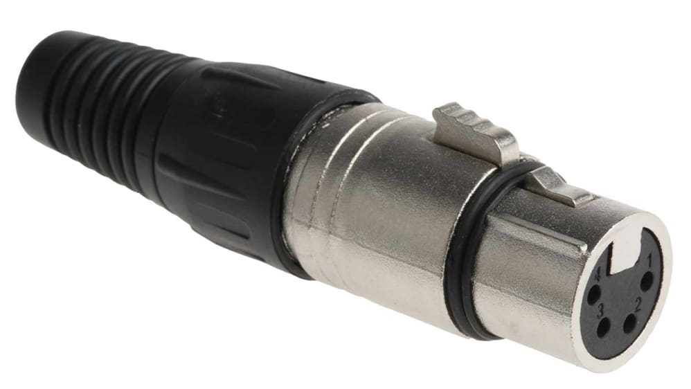 RS PRO Cable XLR Connector, Straight Female, 4 Way | RS