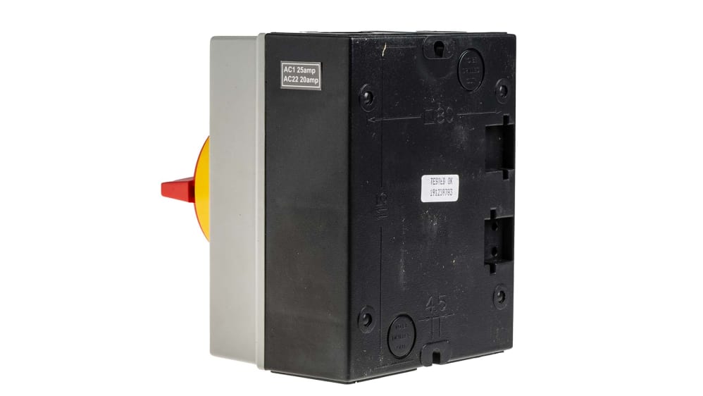 Interrupteur-sectionneur RS PRO, 4 P, 25A, 690V c.a. | RS