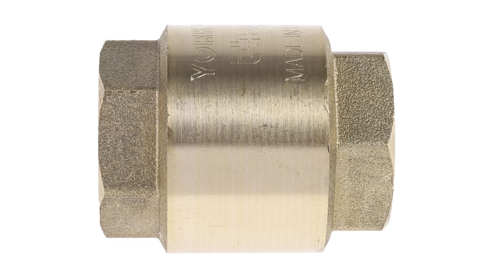 RS PRO, RS PRO Brass Single Check Valve, BSPP 3/8in, 12 bar, 486-170