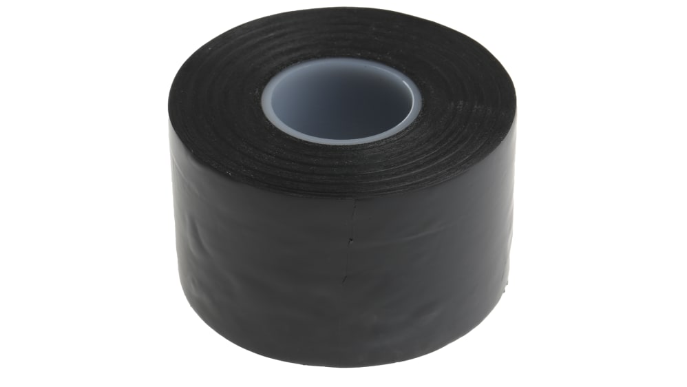 RS PRO Black PVC Electrical Tape, 38mm x 20m
