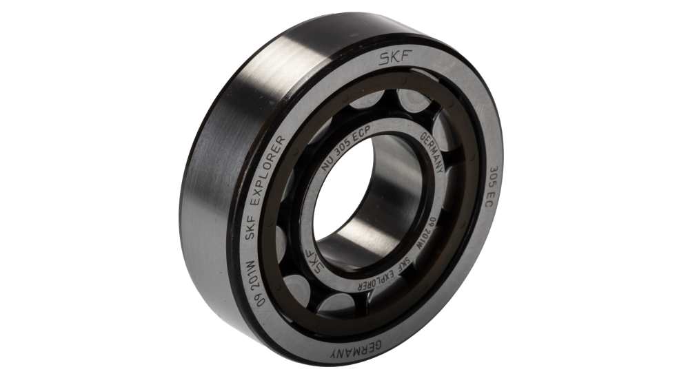 SKF 円筒型ローラーベアリング, 内径：25mm, 外径：62mm, レース幅