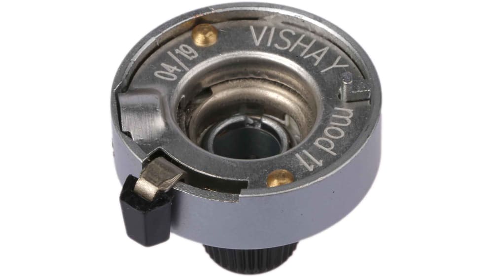 H 46 6A 1 | Bourns Schwarz, Chrom Potentiometer Knopf, Zeiger Weiß 46 mm x 24 mm, Rund Schaft 6.35 mm | RS H 46 6A 1 | Bourns Schwarz, Chrom Potentiometer Knopf, Zeiger Weiß 46 mm x 24 mm, Rund Schaft 6.35 mm | RS