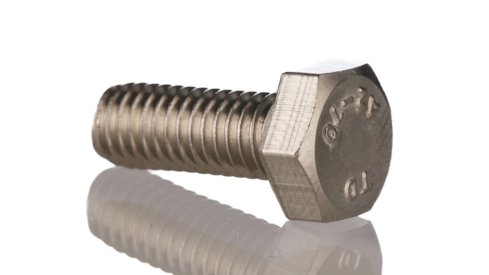 Bolt X 25mm Hex Head Full Thread Stainless Steel 999-0501, 48% OFF