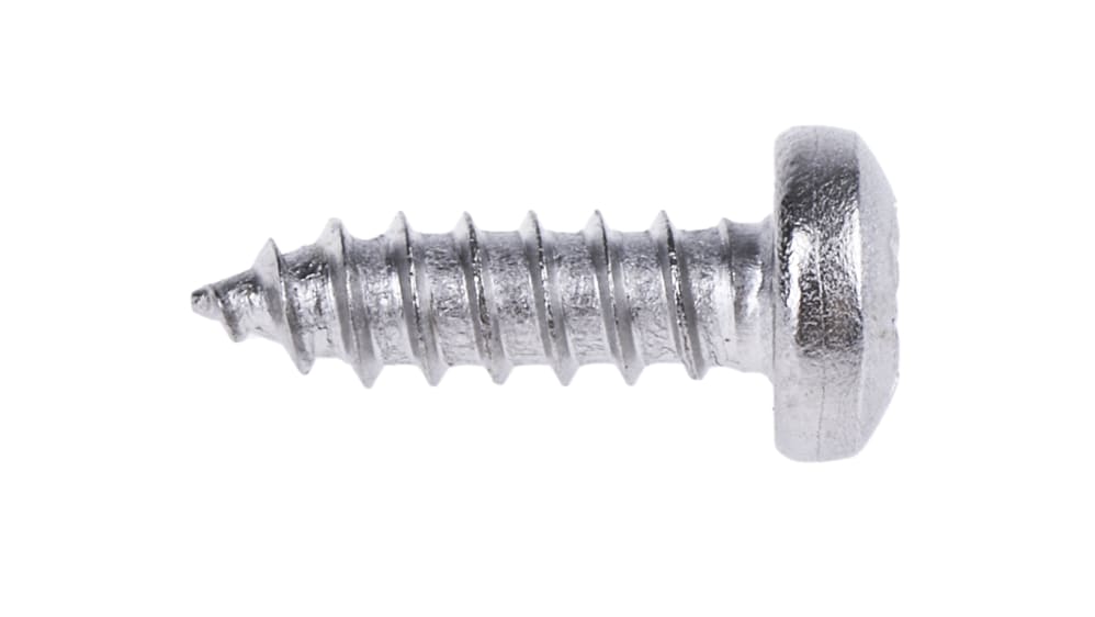 Viti Autofilettanti A Testa Piatta 6,3x25 Mm - 40 Pezzi In Acciaio Inox 410, Testa Esagonale Incassata, Per Legno E Metallo