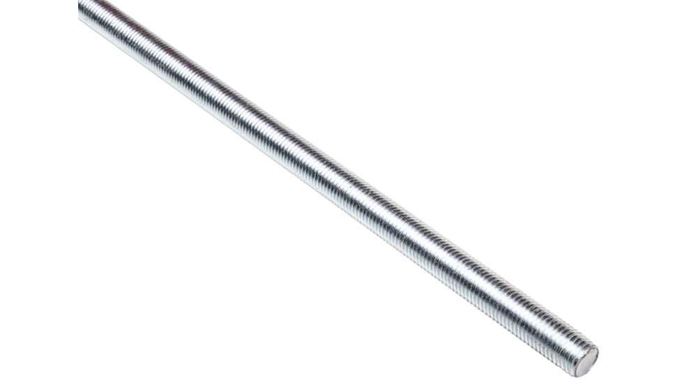 RS PRO 亜鉛めっき仕上げ スチール メートル x 1 m ねじ式ロッド | RS