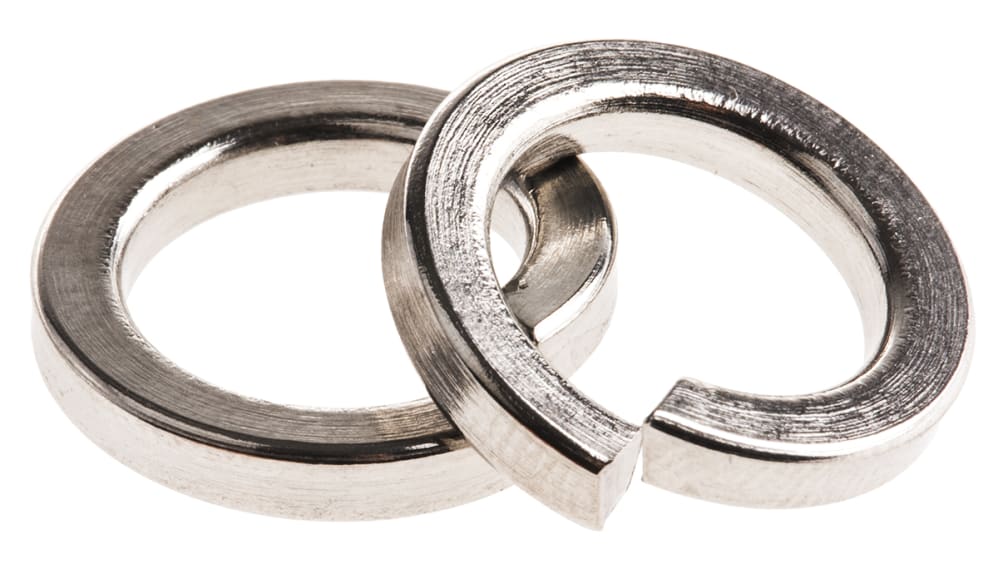 A2 304 Stainless Steel Locking Washers, M10, DIN 7980 RS Stock