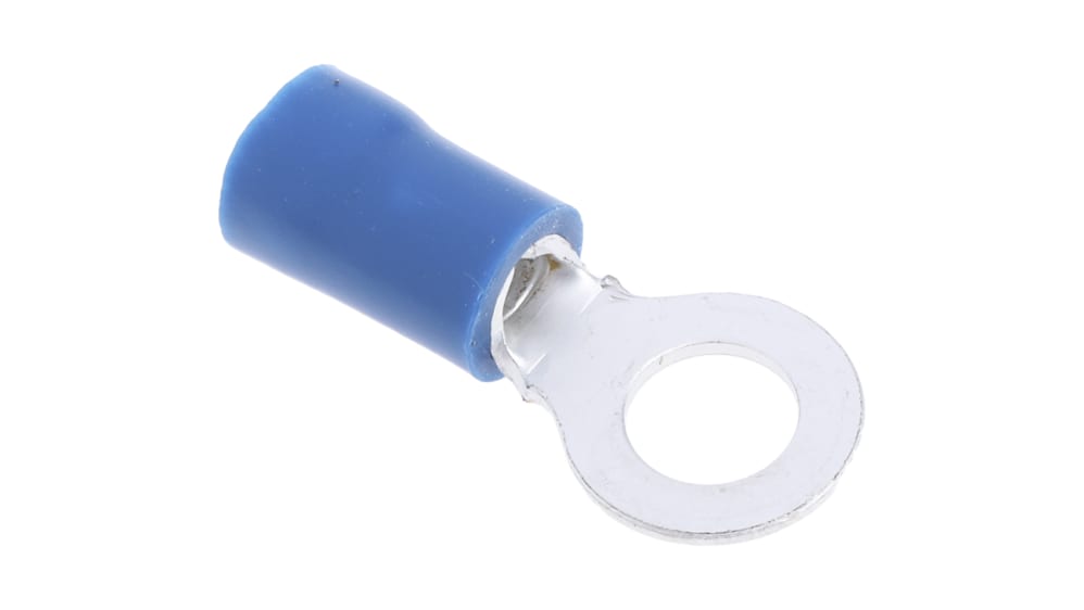 Ring Lug Connectors 2.5 x 5.3mm Blue
