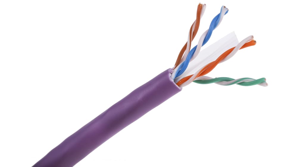 Kabel Ethernet Cat6 długość 305m Niezakończony RS PRO LSZH l