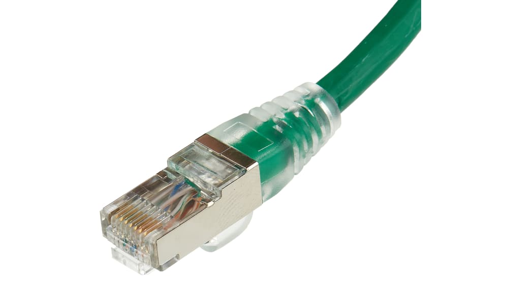 Câble Ethernet catégorie 6 F/UTP RS PRO, Vert, 10m LSZH Avec