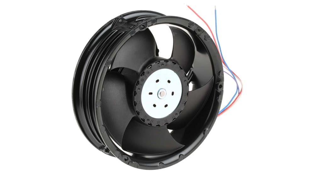 Ventilateur axial 6300 TD - S-Force ebm-papst 48 V dc, 950m³/h, 172 x 51mm, 150W, Dia. 172mm Ventilateur axial 6300 TD - S-Force ebm-papst 48 V dc, 950m³/h, 172 x 51mm, 150W, Dia. 172mm