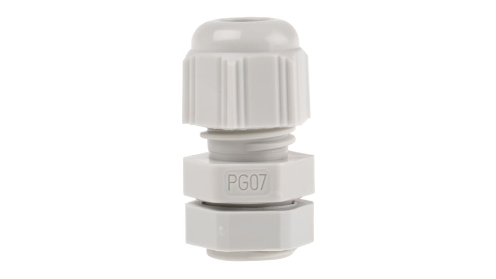 F7000700R | SIB SIB-TEC Series Grey PA 6 Cable Gland, PG7 Thread