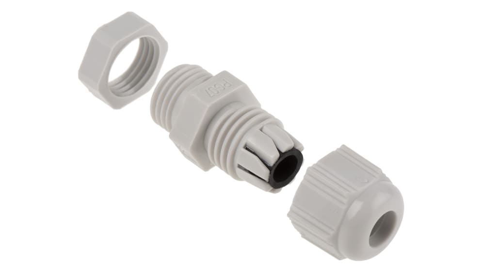 F7000700R | SIB SIB-TEC Series Grey PA 6 Cable Gland, PG7 Thread