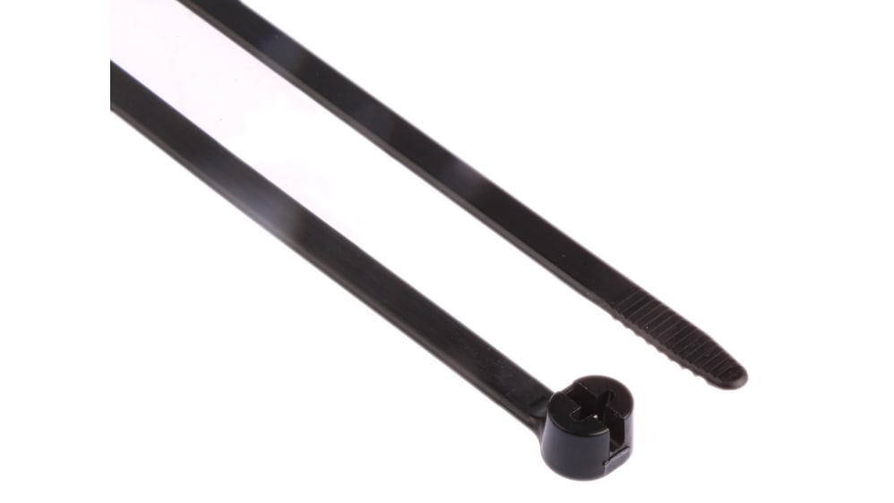 Attache Câble Nylon Noir Thomas & Betts Ty-Fast - Longueur 631 Mm, Largeur 9 Mm - Lot Neuf Référence TY600-175X